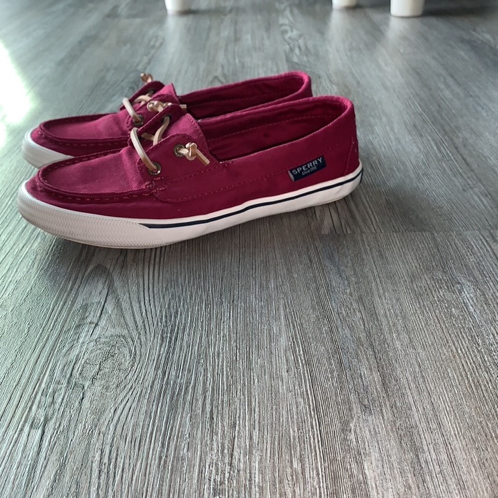 Sperry Canvas-Leather Top Sider Memory Foam Shoes Like New-Only Worn Two Times - Picture 7 of 11